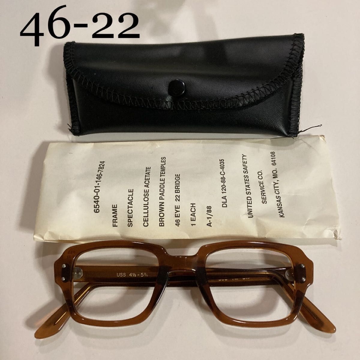 46-22米軍実物ヴィンテージ眼鏡BCGBirthControl Glasses