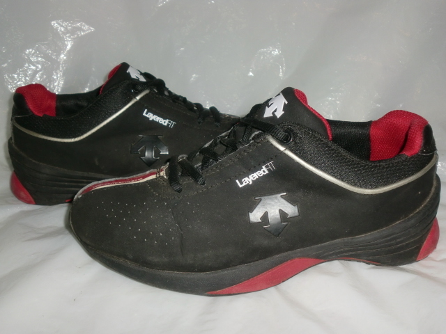 *DESCENTE walking shoes 23.5 `12 made Descente DRS-116BR walking shoes black / silver / red / white 