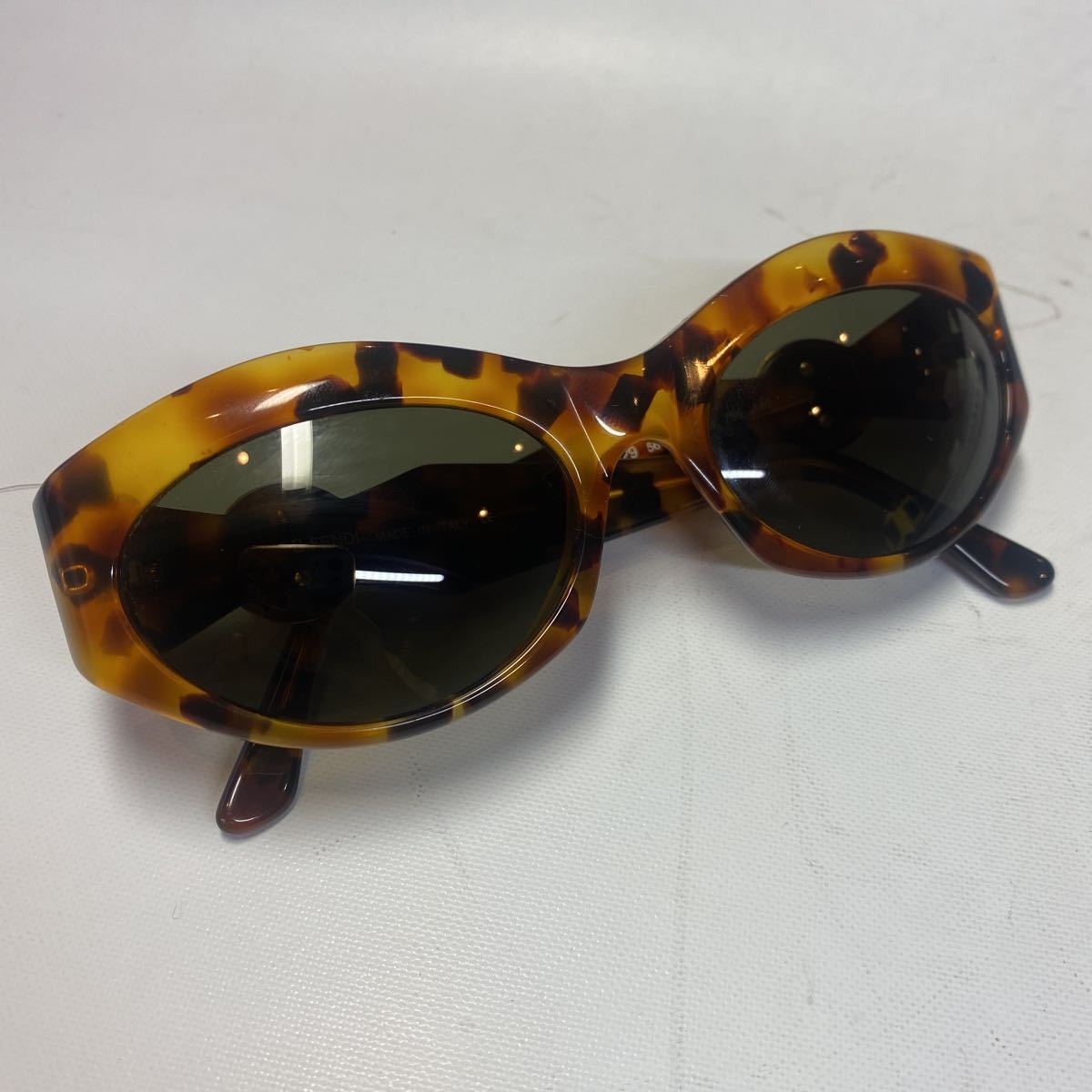 Fendi FS 229 56 □ 15 Col.786 140 Fendi Brown Tortoir Итальянские солнцезащитные очки Винтажные винтажные золотые логотип F2308171