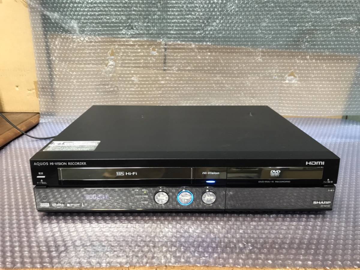 優れた品質 シャープ A13 SHARP VHS一体型ビデオレコーダー DVD HDD DV