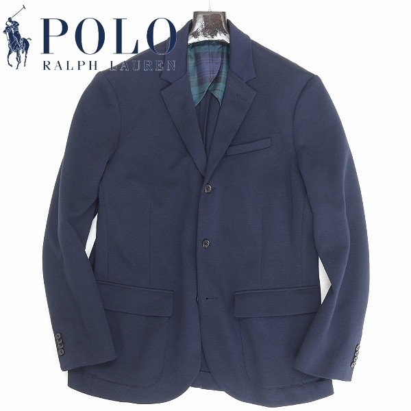 国内正規品◆POLO RALPH LAUREN ポロ ラルフローレン 3釦 ジャケット 紺 ネイビー L