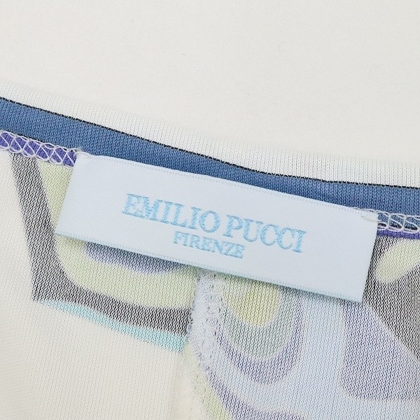 イタリア製◆EMILIO PUCCI エミリオプッチ プッチ柄 レーヨン ワンピース 40_画像4