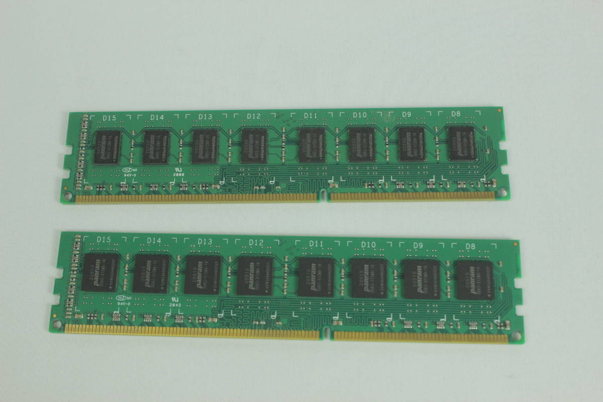 8GB 2枚組 DDR3 デスクトップ用メモリ CFD Panram DDR3-1600 240pin DIMM 8GBx2(計16GB) 動作確認済セット W3U1600PS-8G ◆メ