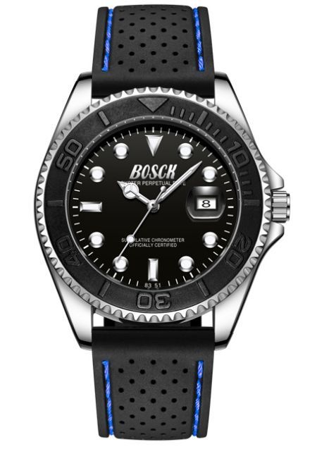 ■送料無料■ 新品 BOSCH2 ミリタリー ビジネス 腕時計 ブラック黒 日付表示【ハミルトン オメガ ポールスミス セイコー 福袋】_画像4