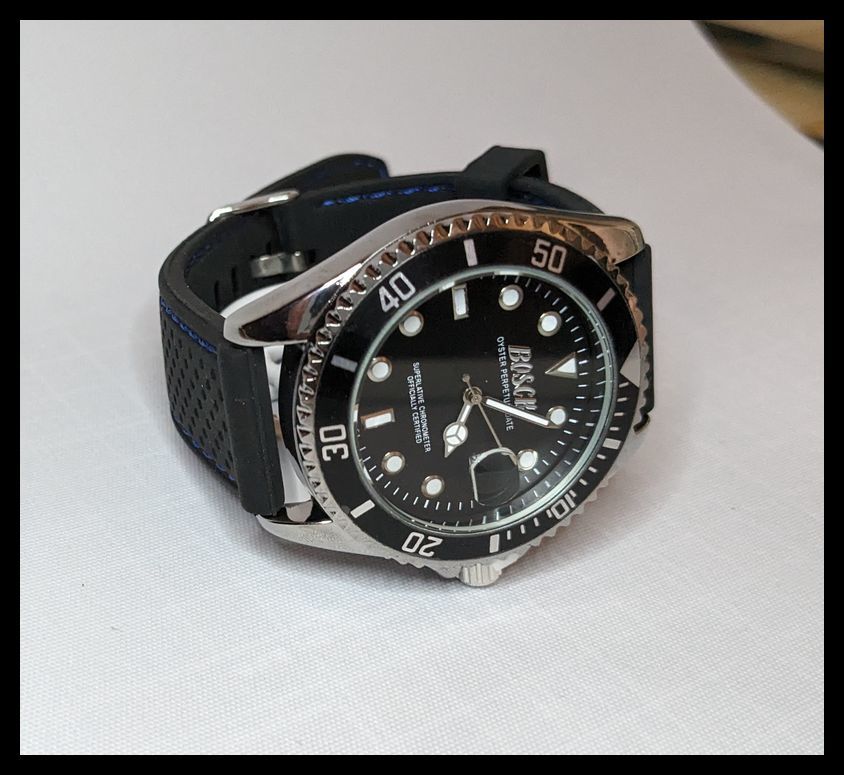 ■送料無料■ 新品 BOSCH2 ミリタリー ビジネス 腕時計 黒ブラック 日付表示【ハミルトン オメガ ポールスミス セイコー 福袋】_画像1