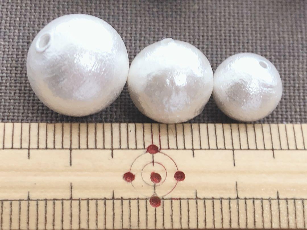 eg851/new! cotton pearl manner * approximately 8.10.12mm each 5 bead 