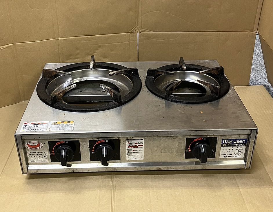 価格は安く ガスコンロ 【中古/訳あり品】Maruzen/マルゼン M-212C 13A