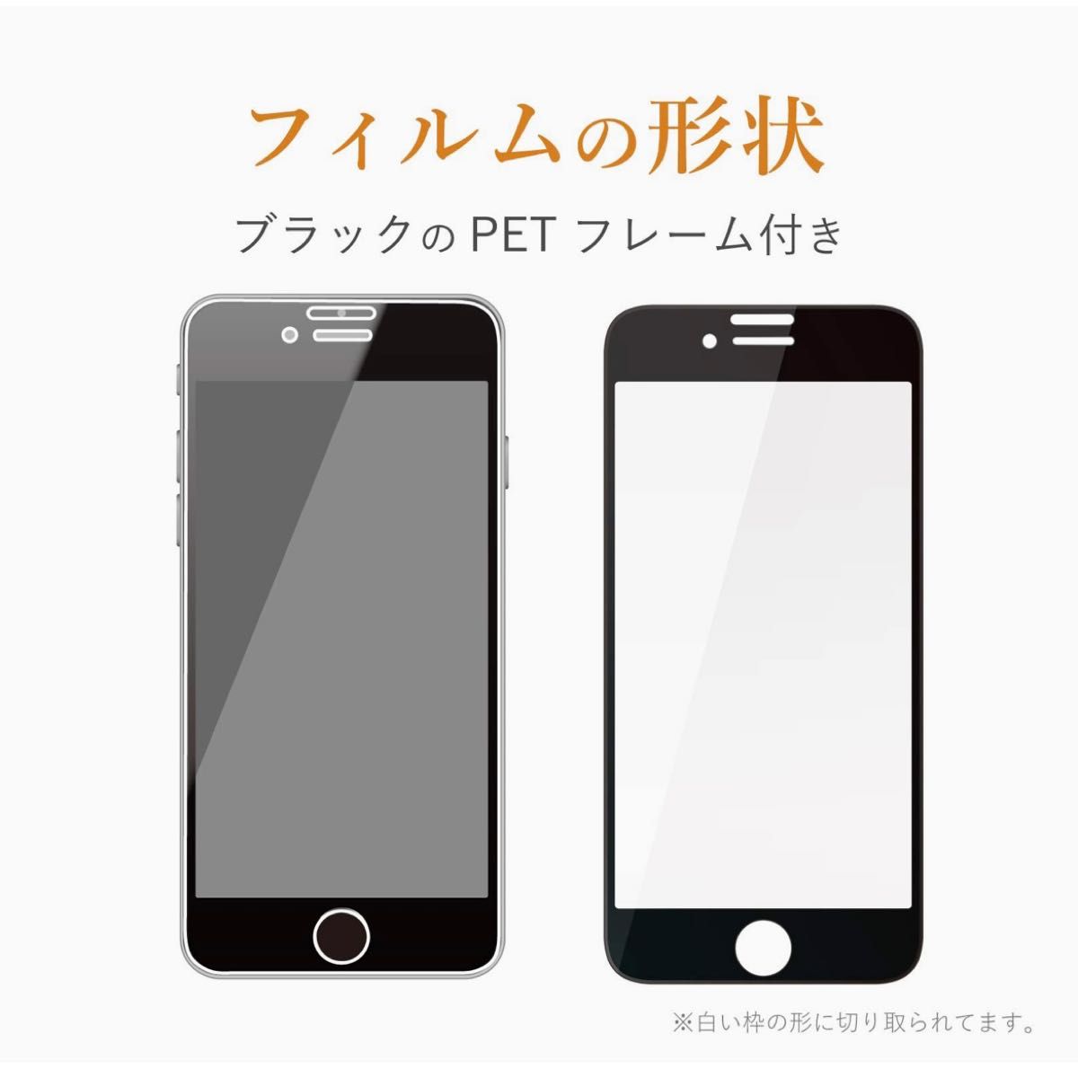 エレコムiPhoneSE3/SE2/8/7/6s/6フルカバーガラスフィルム