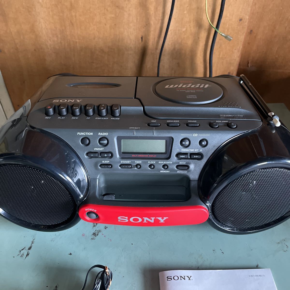  beautiful goods origin box attaching SONY Sony radio-cassette CFD-980