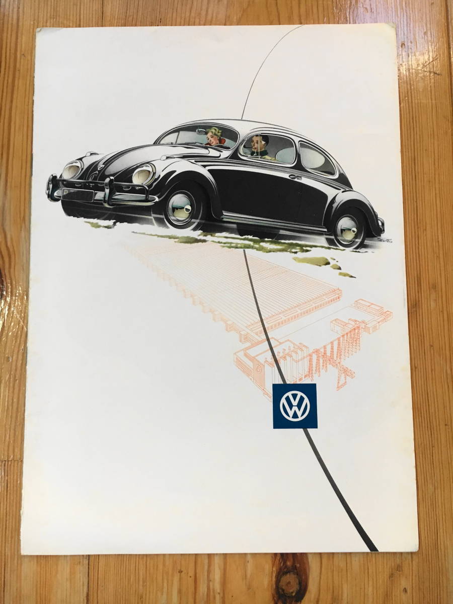 * rare * that time thing ** air cooling VW Beetle oval Wind - dealer catalog Volkswagen Volkswagen③!!