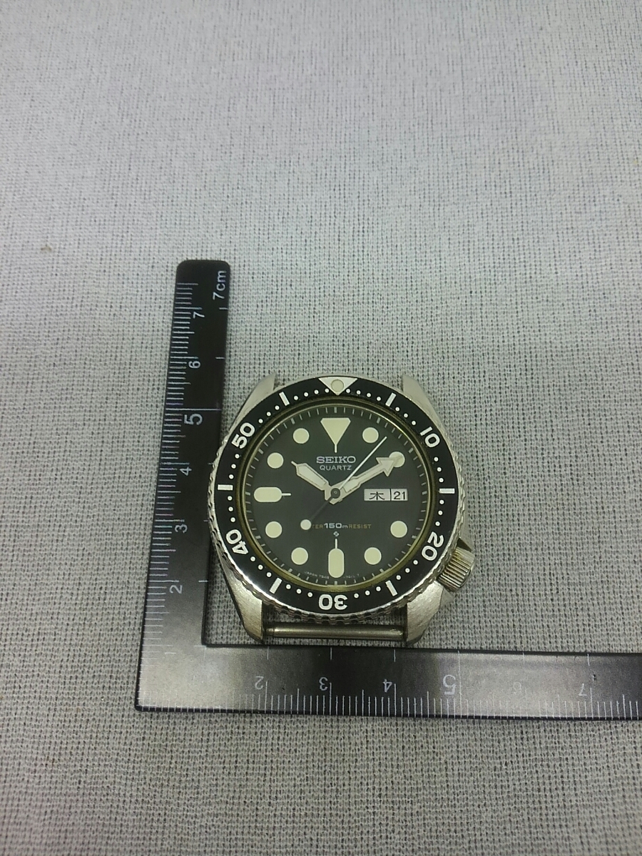 SEIKO精工潛水員150米男士石英7548-7000垃圾 原文:SEIKO　セイコー　ダイバー　150m メンズ　クォーツ　7548-7000　ジャンク