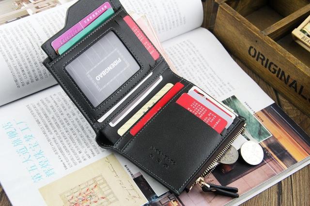 新品　 二つ折財布　小銭入れ　上質 財布　カードケース　分離　ブラック　_画像4