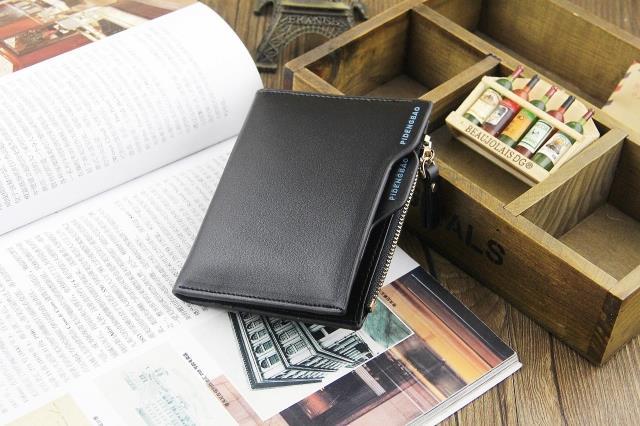 新品　 二つ折財布　小銭入れ　上質 財布　カードケース　分離　ブラック　_画像1