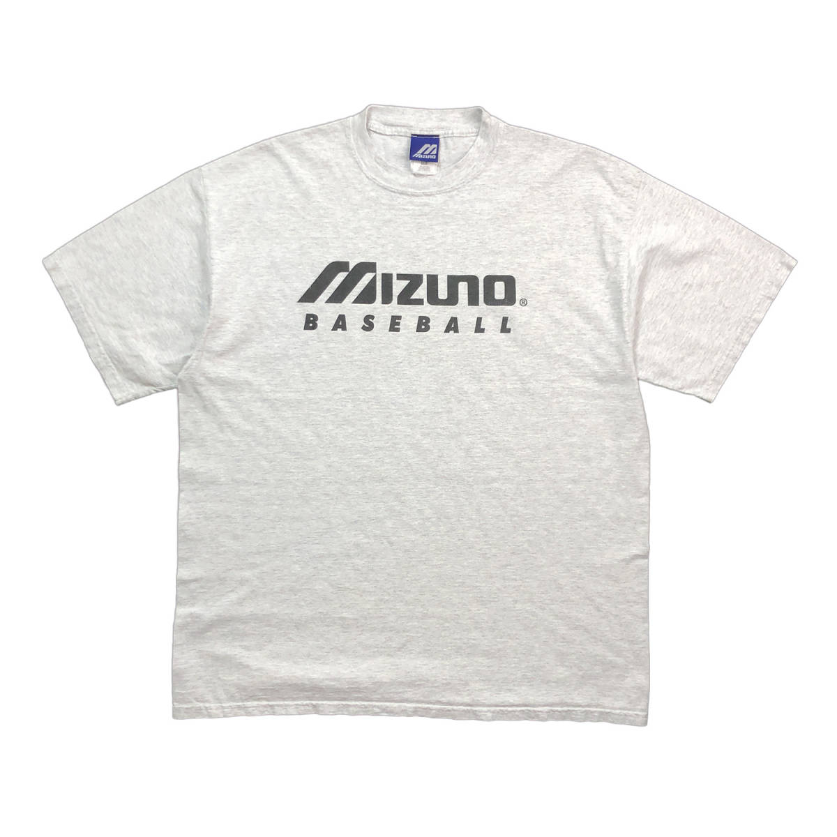 USA 古着 半袖 Tシャツ ミズノ MIZUNO ヴィンテージ ベースボール 旧ロゴ プリント グレー メンズXXL BA2257_画像1