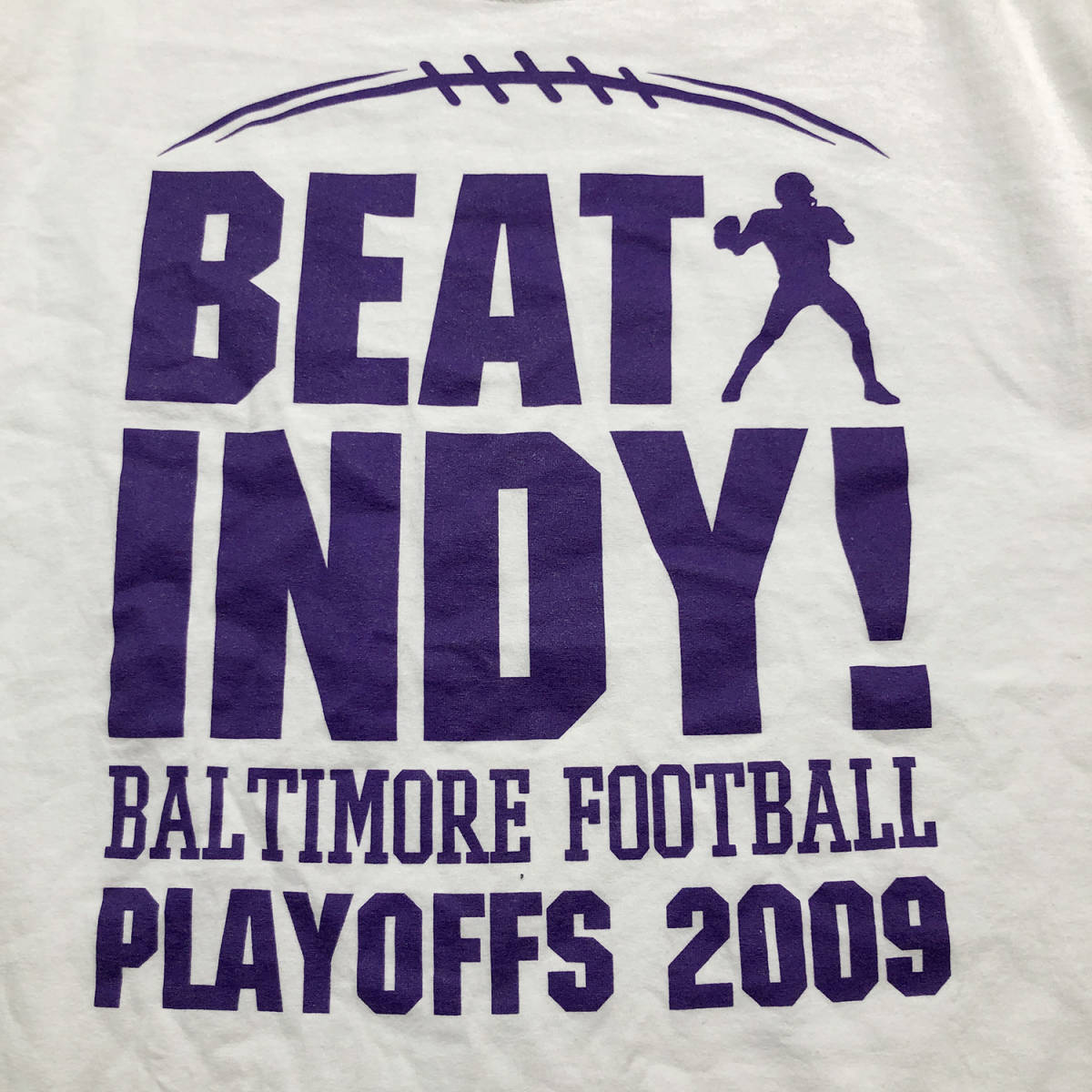 00S ヴィンテージ BEAT INDY インディアナポリス コルツ 2009年 フットボール Tシャツ メンズXL 大きいサイズ 古着 BA2282