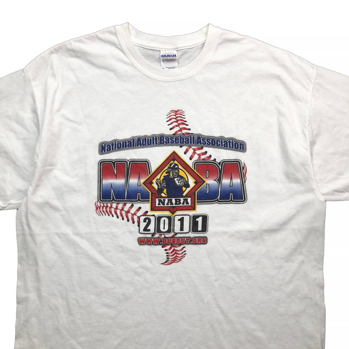 USA 古着 NABA ナショナルアダルトベースボールアソシエーション 野球 ベースボール Tシャツ メンズXL 大きいサイズ ヴィンテージ BA2303_画像3