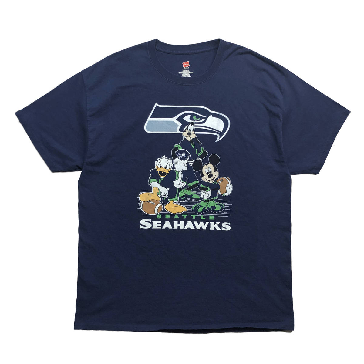 USA 古着 ディズニー NFL シアトル シーホークス コラボ USA 古着 ディズニー NFL シアトル シーホークス コラボ