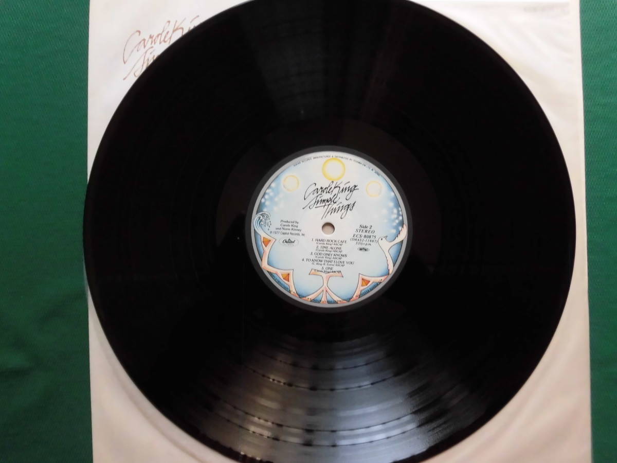 シンプル・シングス/キャロル・キング　シンガー・ソングライター　ヒット「ハード・ロック・カフェ」収録　1977年国内初回盤_画像5