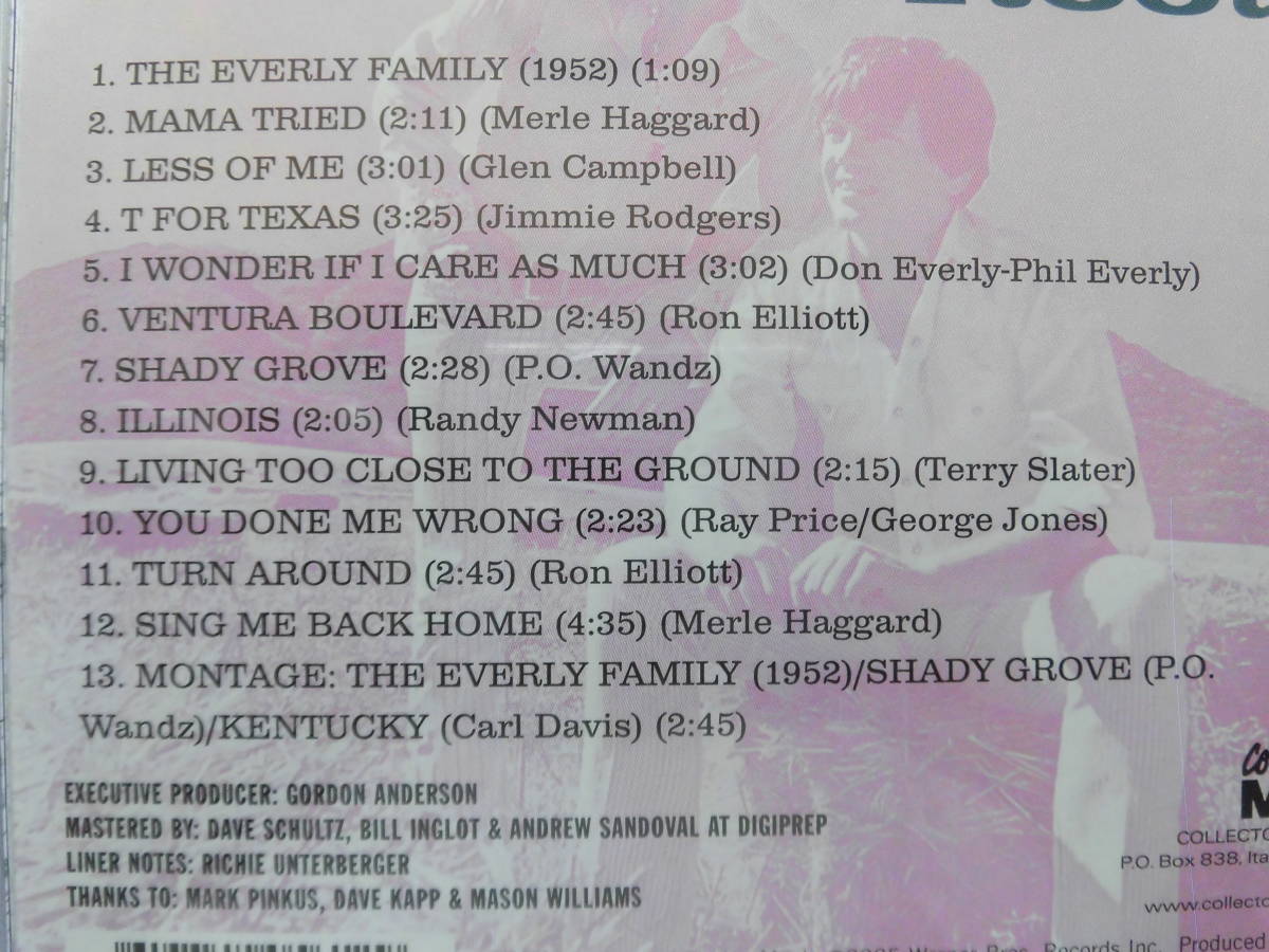 ジ・エヴァリー・ブラザーズ/ルーツ　ロックンロール・レジェンド、エヴァリーズのカントリー・ロック名盤！1968年作品CD_画像5