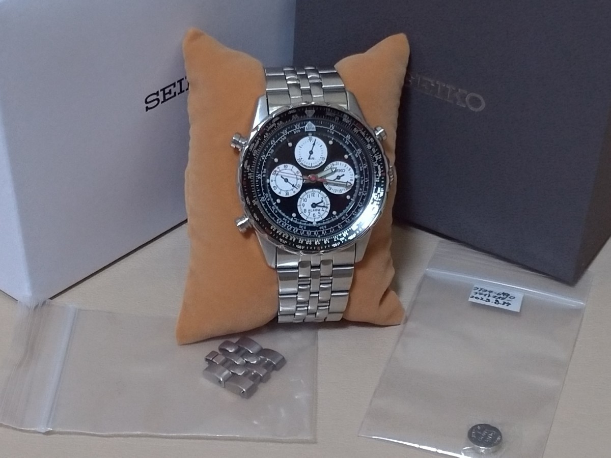 希少!SEIKO セイコー フライトマスター SQ 100m 4つ目クロノグラフ