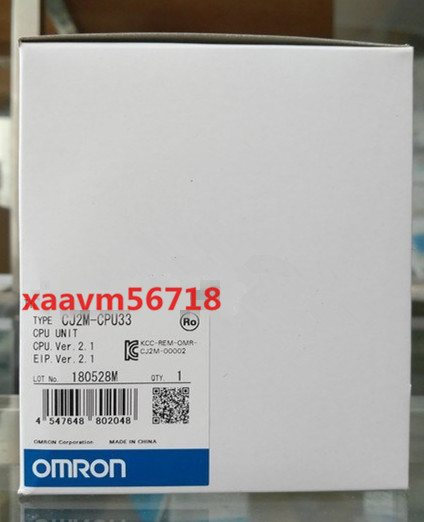 【5％OFF】 新品　OMRON/オムロン　CJ2M-CPU33 【保証付き】【送料無料】 その他