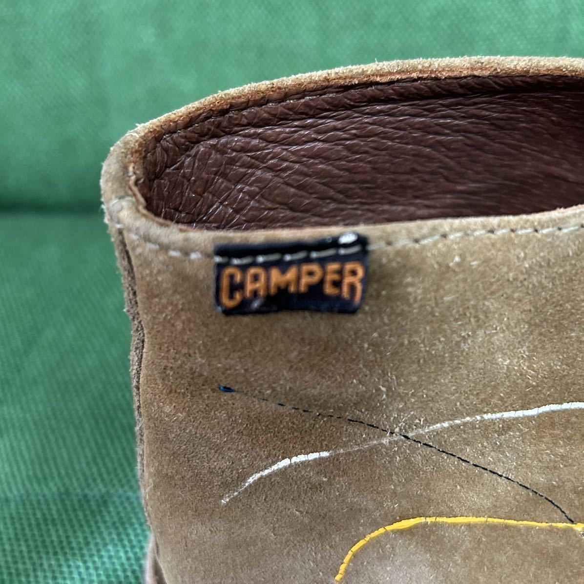 [ box less . secondhand goods ] prompt decision! Camper CAMPER beauty & Youth special order suede chukka boots ( beige ) size 39(25.0cm about ) paint processing 