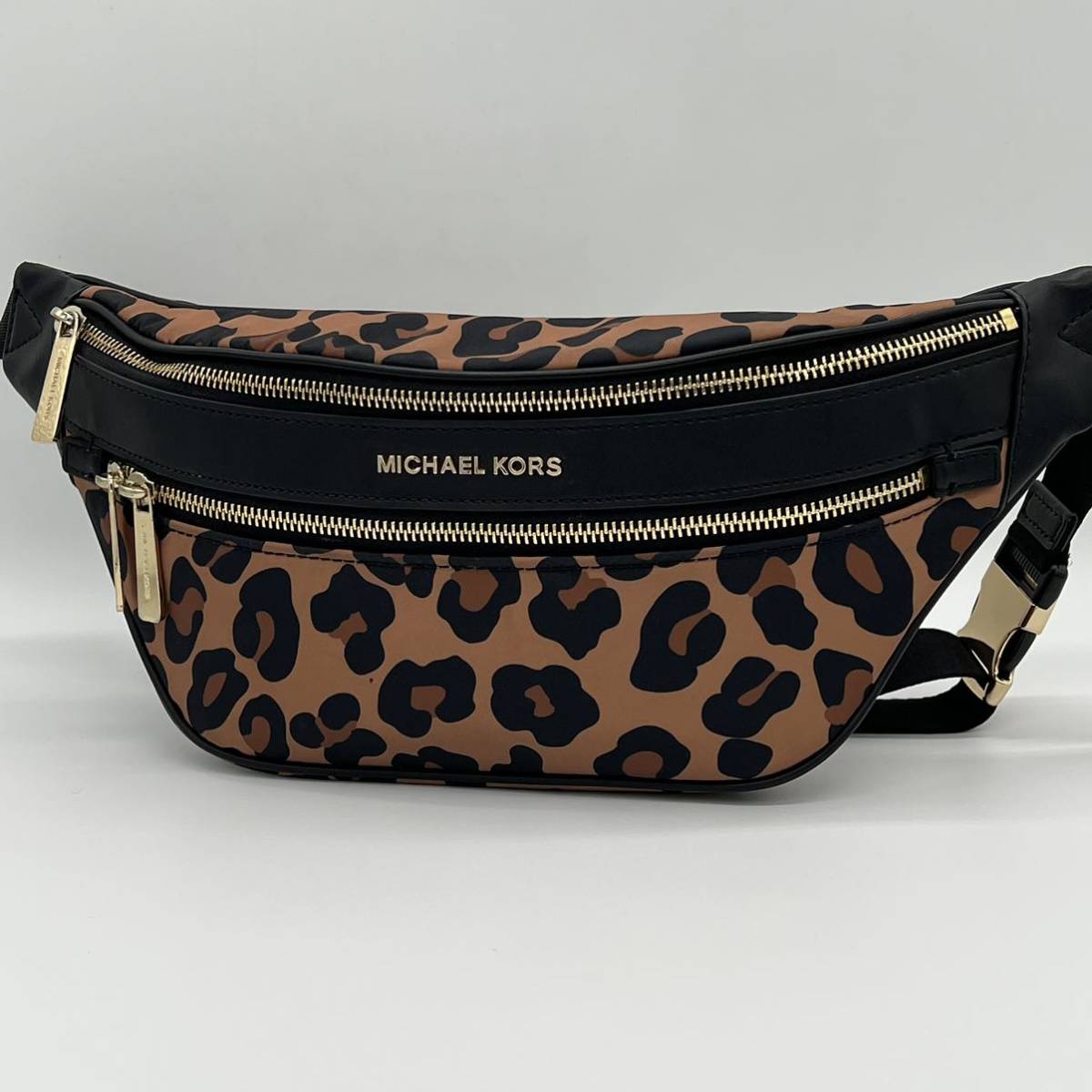 [ прекрасный товар ]MICHAELKORS Michael Kors Leopard леопардовый рисунок сумка-пояс поясная сумка one сумка на плечо сумка "body" EE100803