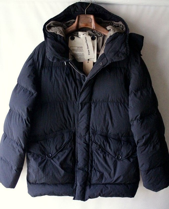 【Ten c】テンシー ポーラーダウンパーカ POLAR DOWN PARKA ブラック無地 48 新品未使用 18万円_画像1