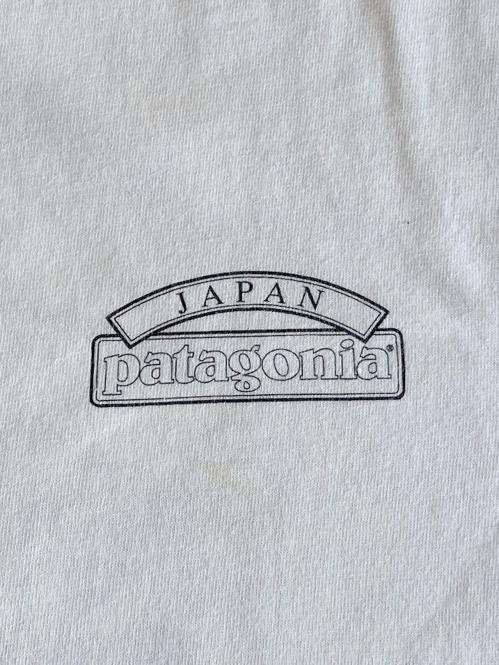 ★★★vintage 白タグ us製 patagonia パタゴニア 北斎WAVE&富士山 JAPAN 限定Tシャツ S 白★★★_画像5