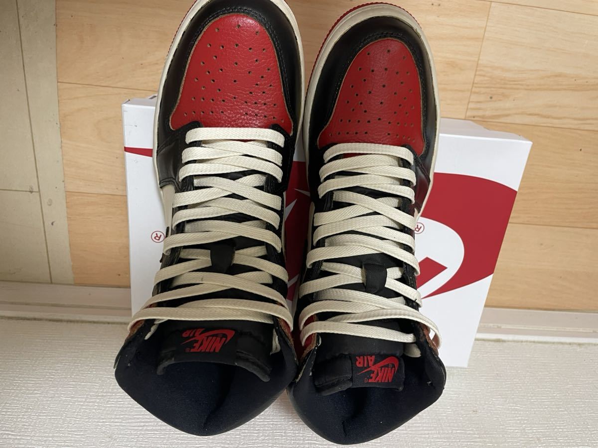 Nike Air Jordan 1 High OG Bred Toe オマージュ エアジョーダン ナイキ HIGH RETRO