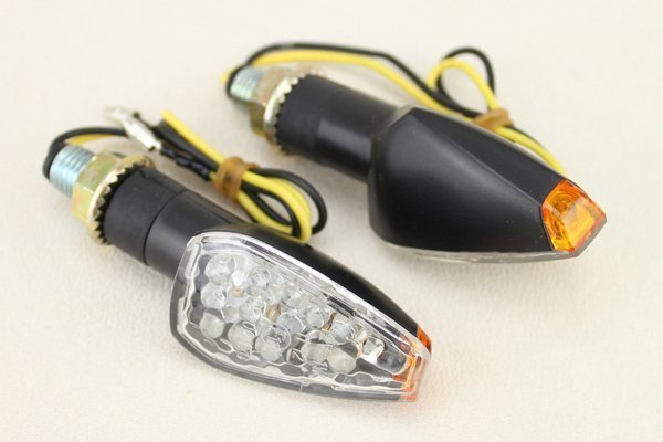 送料220円 クリアミニLEDウインカーZ400GP Z250FT ZRX400 ZRX1100 ZRX1200R GPZ900R Z750 ゼファー400 ゼファー750 バリオス_画像6