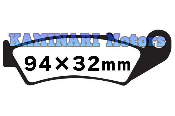 送料185円 XLR250R Baja XR250R リアブレーキパッド VFR400R RVF400 CR500R XR600R VFR750R リヤブレーキパット NISSIN ニッシンキャリパー_画像3