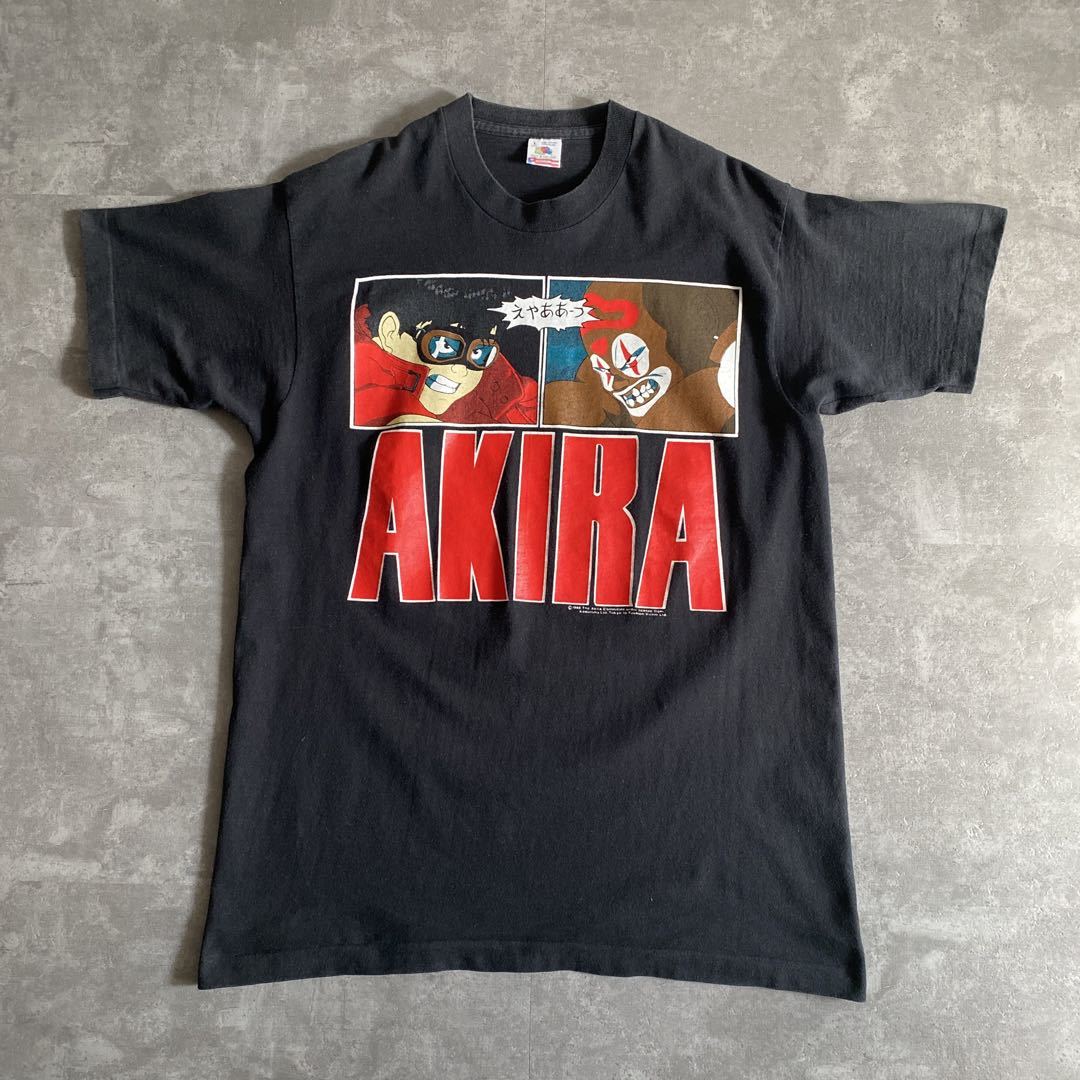 80s 90s ビンテージ オリジナル USA製 AKIRA アキラ Tシャツ 黒 L アメリカ製 大友克洋 アニメ マンガ NIRVANA 攻殻機動隊 もののけ姫_画像1