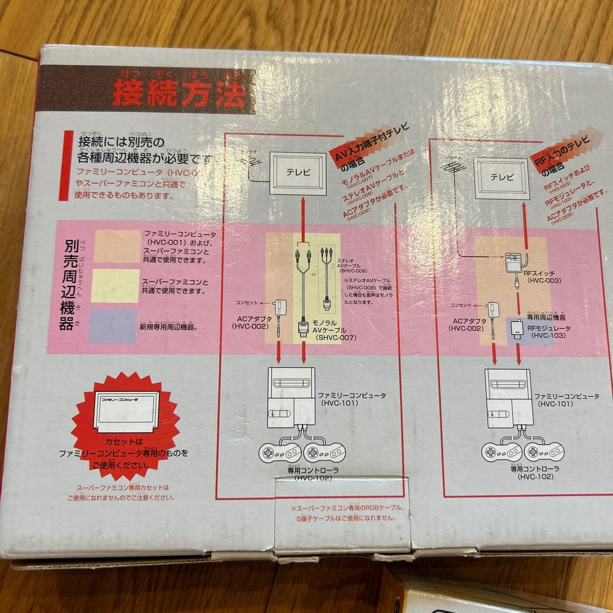 レア希少　ニューファミリーコンピュータ　モノラルAVケーブル　ACアダプタ　付き NEWファミコン ニューファミコン 