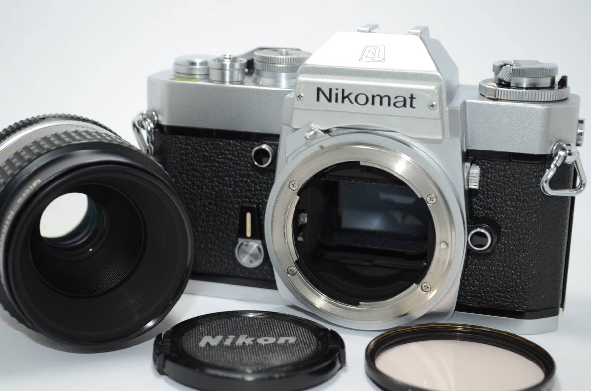 値下げ】 【外観並級】Nikon Nikomat EL Ai-S Micro-NIKKOR 55m F2.8