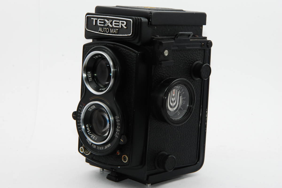 【外観並級】TEXER AUTO MAT 1:3.5/75mm 二眼レフカメラ　#t7737