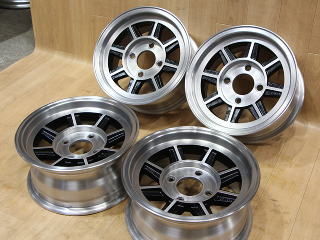 B139 旧車 激レア HAYASHI RACING ハヤシレーシング 13X6J+13 6J+7 PCD114.3 3Dブラッシュド JDM サニトラ カローラ レビン TE71 AE85 KP61_画像6