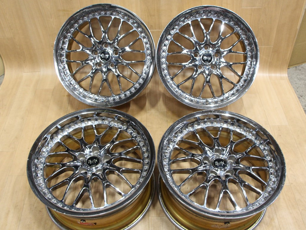 B146 深リム 絶版 激レア 3ピース WORK REZAX レザックスⅡ 19X8J+38