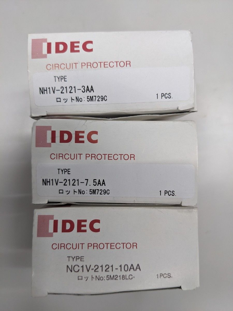 IDEC サーキットプロテクタ NC1V形 定格電流 3A/7.5A/10A