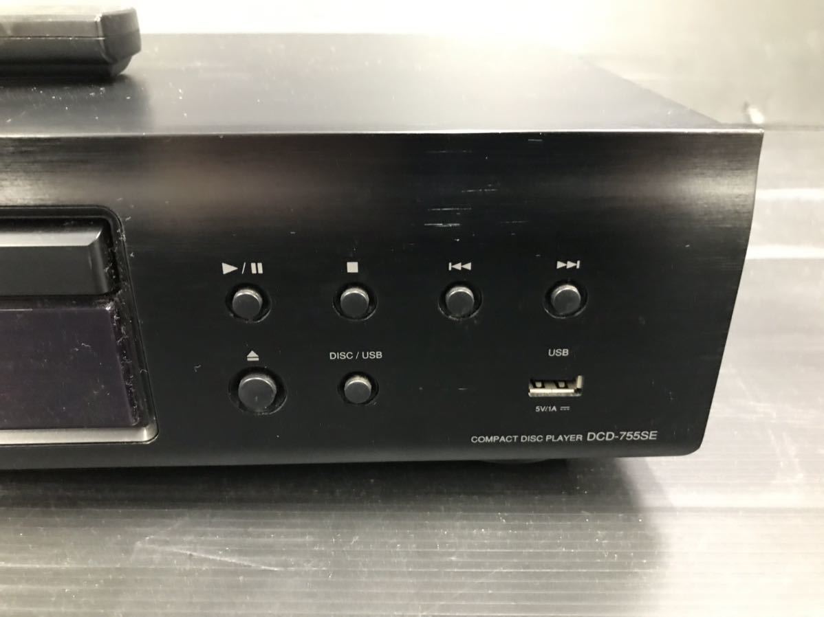 ◯ DENON DCD-755SE CDプレーヤー デノン 通電確認済み リモコン付き