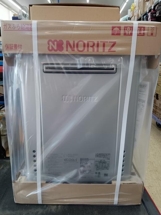 未使用 NORITZ ノーリツ 12A 13A 都市ガス用 ガスふろ給湯器 エコジョーズ GT-C2472PAW BL-20A プレミアム（除菌）24号 2023年製_画像1