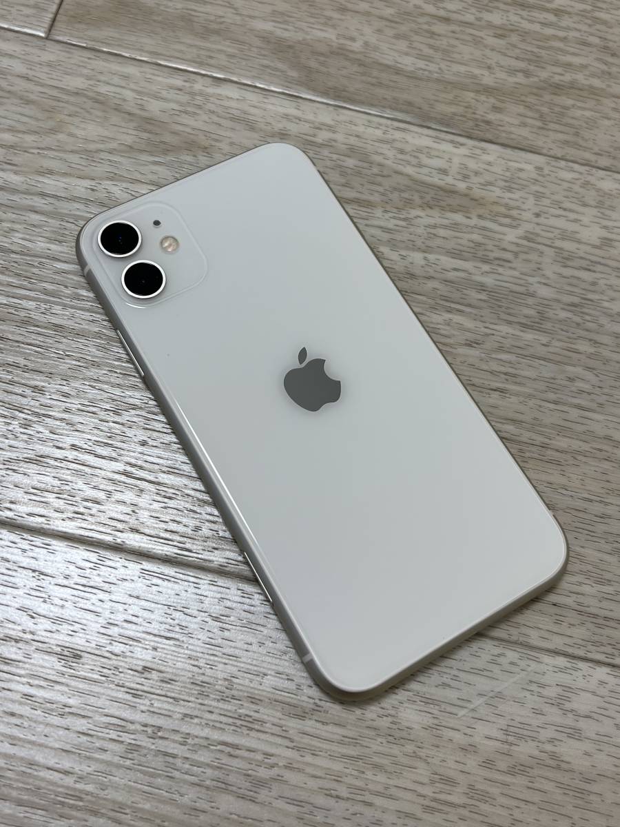 爆速発送 iPhone11 64GB ホワイト SIMフリー バッテリー100% 未使用品