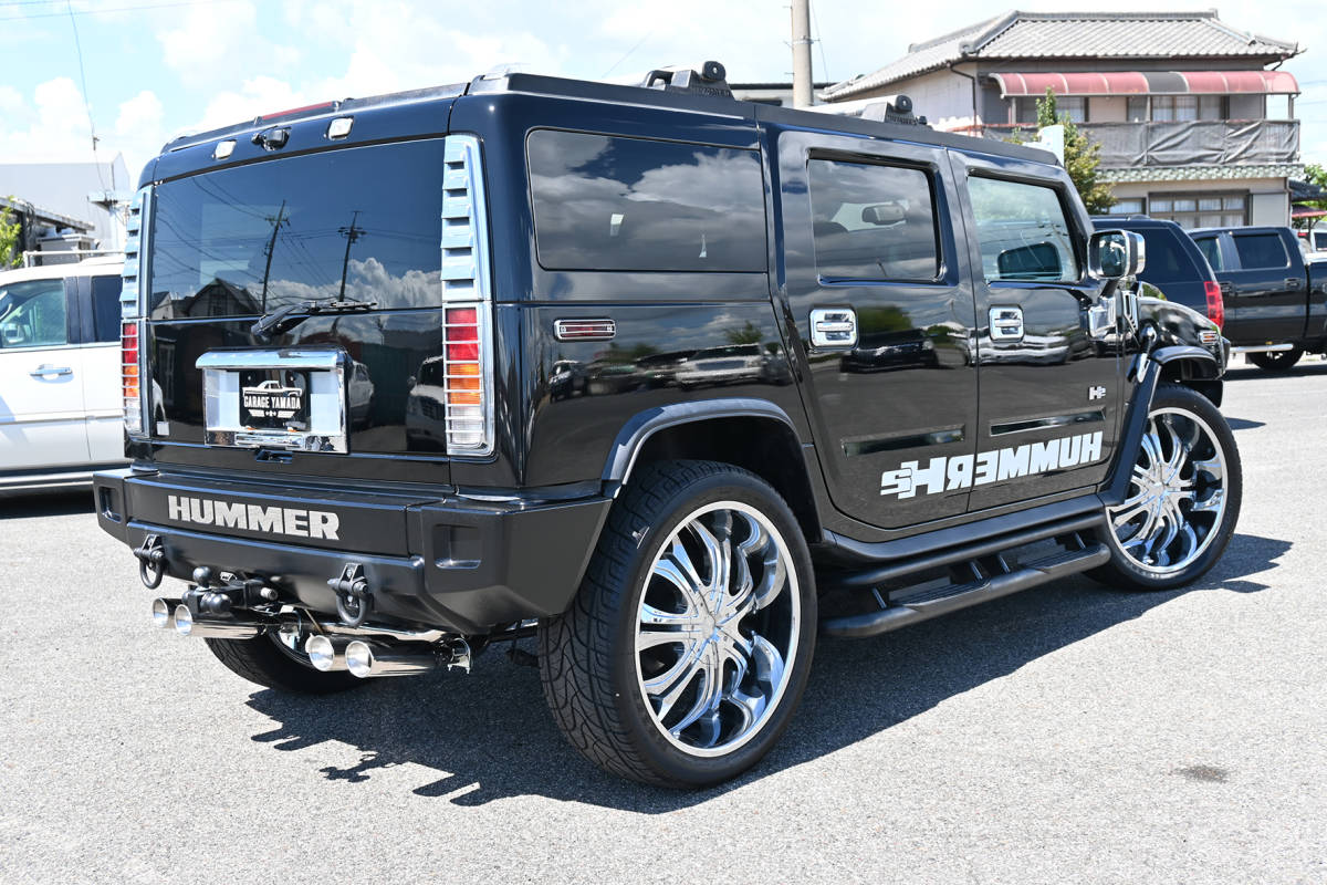 新品 送料無料 CROSS製 03-06y HUMMER H2用 ステンレスマフラー4本出し ハマーH2 ハマー　H2 オールステンレス SUS304 エキゾースト クロス_画像3