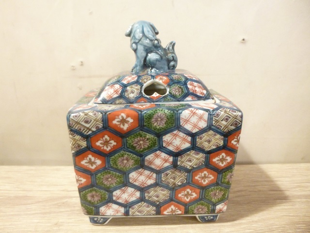 骨董・茶道具】☆古い 唐金 古銅製獅子香炉 em127yb 香道具-