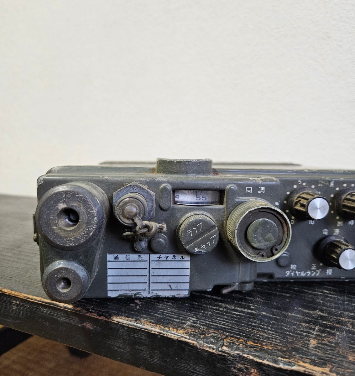  старый Япония армия рация приемопередатчик Vintage армия для retro подлинная вещь радиолюбительская связь милитари B