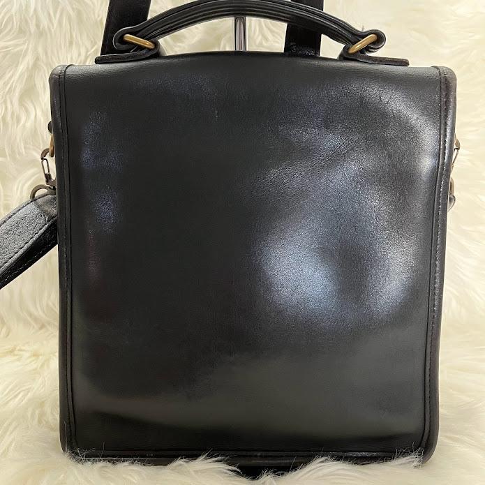 OLD　COACH　コーチ　ブラック　黒　レザー　２WAY ショルダーバッグ　肩掛け　ターンロック　金具　A5C-5130　フラップ　クラブタンレザー_画像4