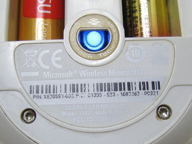 PK12126S★Microsoft★ワイヤレスマウス★Model 1387★通電OK★_画像9