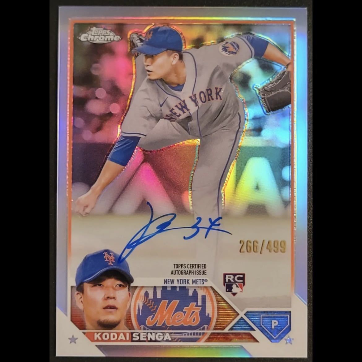 最新】2023 Topps Chrome MLB 千賀滉大 直筆サインカード 499枚限定