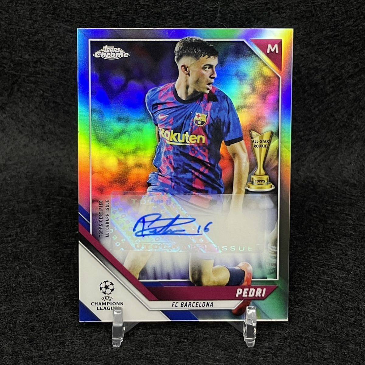 2022 Topps Chrome UEFA Pedri ペドリ FCバルセロナ 直筆サインカード