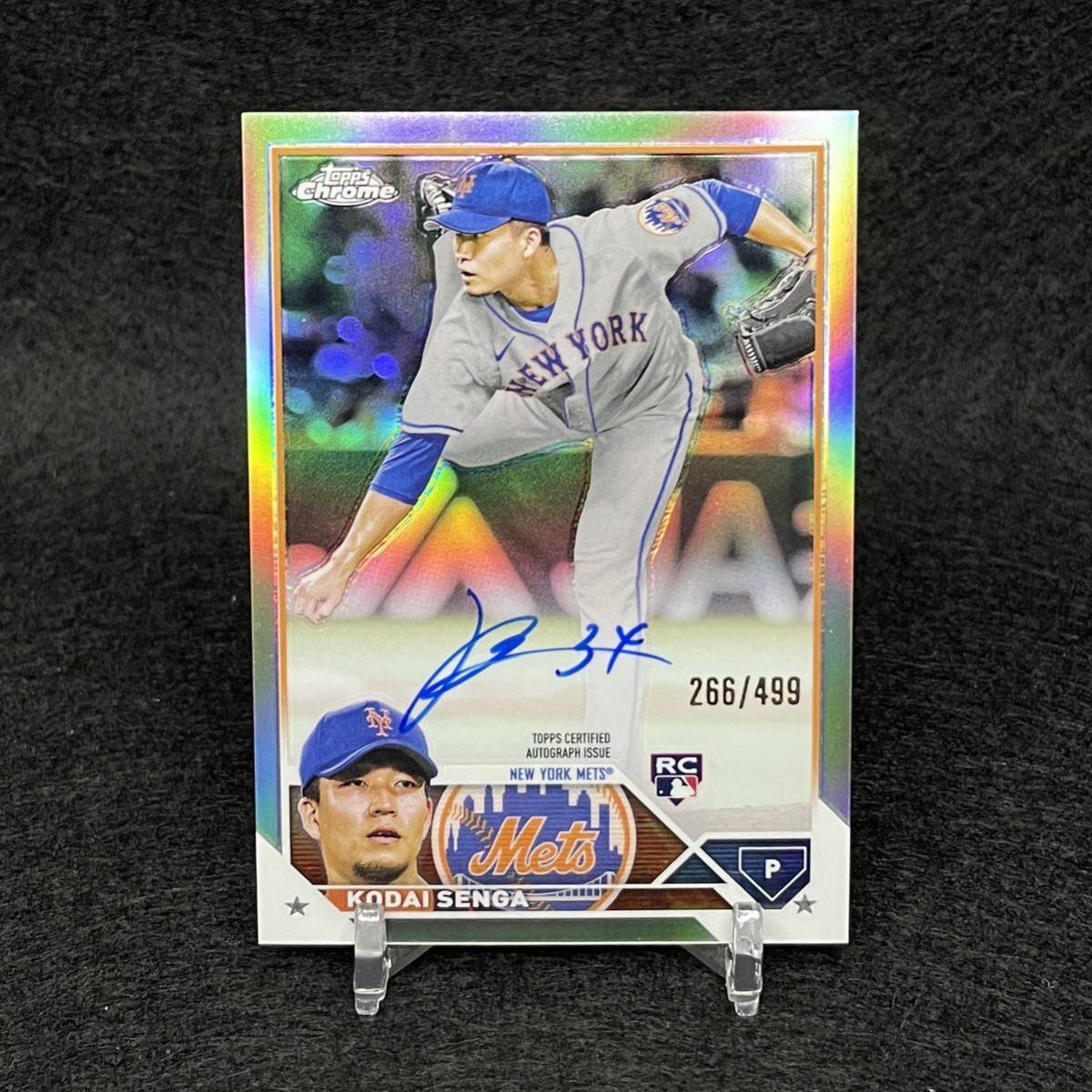 最新】2023 Topps Chrome MLB 千賀滉大 直筆サインカード 499枚限定